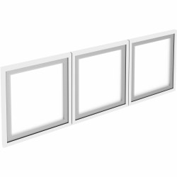 Lorell Desk-Mount 48" Hutch Frosted Glass Door, Finish: Frost, For Hutch