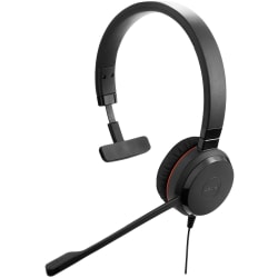 Jabra EVOLVE 30 Headset - Mono - Mini-phone (3.5mm) - Wired - Over-the-head - Monaural - Black