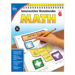 Carson-Dellosa Interactive Notebook For Math, Grade 6