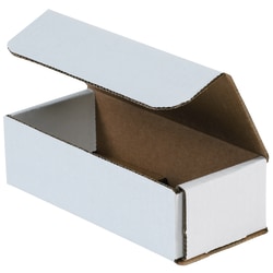 Partners Brand Corrugated Mailers 9" x 5" x 4", White, Bundle of 50