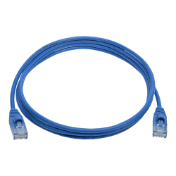 Tripp Lite Cat6a 10G Snagless Molded Slim UTP Ethernet Cable (RJ45 M/M) Blue 5 ft. (1.52 m)