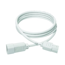 Eaton Tripp Lite Series PDU Power Cord, C13 to C14 - 10A, 250V, 18 AWG, 6 ft. (1.83 m), White - Power extension cable - IEC 60320 C14 to power IEC 60320 C13 - AC 100-250 V - 10 A - 6 ft - white