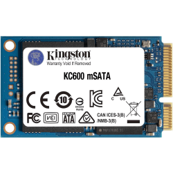 Kingston KC600 256 GB Solid State Drive - mSATA Internal - SATA (SATA/600) - Desktop PC, Notebook Device Supported - SKC600MS256G