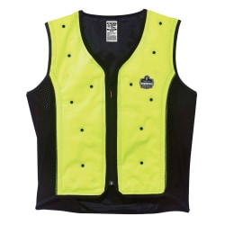 Ergodyne Chill-Its Evaporative Cooling Vest, Premium, 4X, Lime, 6685