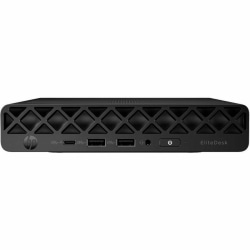 HP EliteDesk 8 G1i Desktop Computer, Intel Core Ultra 5 235T, vPro Technology, 16 GB, 512 GB SSD, Desktop Mini, Jack Black, BQ4B6UTABA