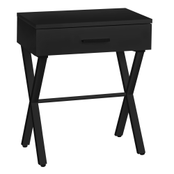 Monarch Specialties Shayne Accent Table, 22-1/4"H x 18-1/4"W x 12"D, Black