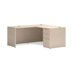 HON Mod L-Station 60"W Computer Desk, Desert Oak
