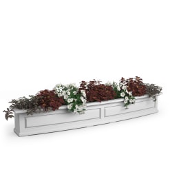 Mayne Nantucket Window Box Planter, 6', White