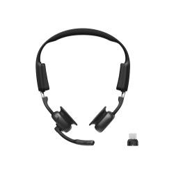 SHOKZ OpenMeet UC - Headset - open ear - vertical - Bluetooth - wireless - USB-C via Bluetooth adapter - black - Zoom Certified