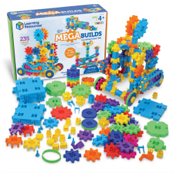 Learning Resources Gears! Gears! Gears! Mega Builds Construction Set, 235 Pieces