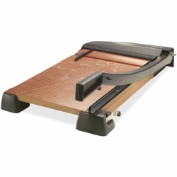 X-Acto Heavy-Duty Wood Base Paper Trimmer - 18" Cutting - 5"x17"x 29" - Self-sharpening, Heavy Duty, Durable, Safety Lock - Wood, Steel - Pine