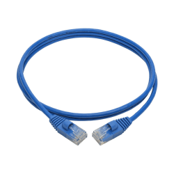 Tripp Lite Cat6a 10G Snagless Molded Slim UTP Ethernet Cable (RJ45 M/M) Blue 4 ft. (1.22 m)