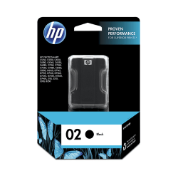 HP 02 Black Ink Cartridge, C8721WN