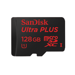 SanDisk® Ultra Plus microSDHC™ Memory Card, 128GB