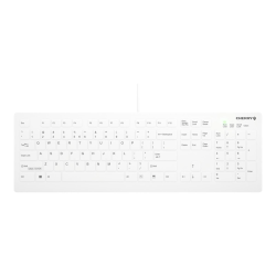Active Key AK-C8112 - Keyboard - medical, duo - full size - washable - wireless - 2.4 GHz, USB - QWERTY - US - key switch: CHERRY SX - white