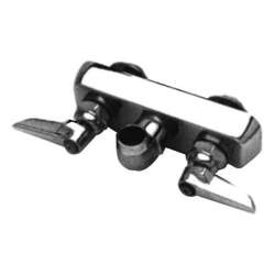 T&S Brass Wall-Mount Workboard Faucet, No Nozzle, 4" Centers, Stainless