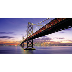 Biggies Wall Mural, 40" x 80", San Francisco Bay Bridge