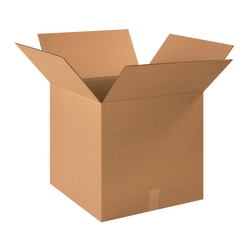 Partners Brand Corrugated Cube Boxes, 19" x 19" x 19", Kraft, Pack Of 10