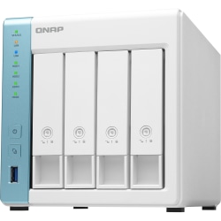 QNAP High-performance Quad-core NAS for Reliable Home and Personal Cloud Storage - Annapurna Labs Alpine AL-214 Quad-core 1.70 GHz - 4 x HDD Supported - 0 x HDD Installed - 4 x SSD Supported - 0 x SSD Installed - 1 GB RAM DDR3 SDRAM