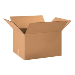 Partners Brand Corrugated Boxes, 20" x 15" x 12", Kraft, Pack Of 25