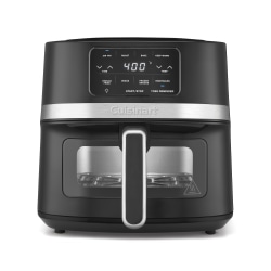 Cuisinart 4.5-Quart Basket Air Fryer, 10-3/4"H x 15-5/16"W x 10-3/4"D, Black