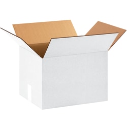 Partners Brand Corrugated Boxes, 12"H x 12"W x 16"D, White, Bundle Of 25