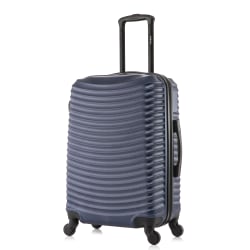 DUKAP Adly ABS Hardside Spinner Suitcase, 25-7/16"H x 16-15/16"W x 10-1/4"D, Blue