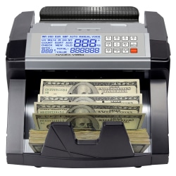 Nadex V1854 Money Counter, Counterfeit Detector And Single Denomination Bill Counter, 11"H x 11"W x 5"D