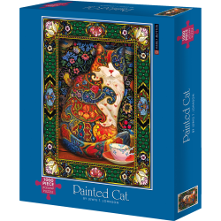 Willow Creek Press 1,000-Piece Puzzle, Painted Cat