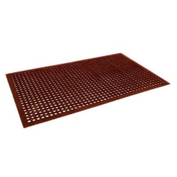 Cactus Mat Co. Floor Mat, 1/2"H x 3'W x 5'D, Red