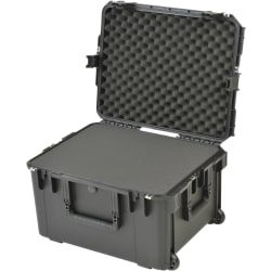 SKB Cases iSeries Protective Case With Cubed Foam And In-Line Wheels, 22" x 17" x 12-1/2", Black