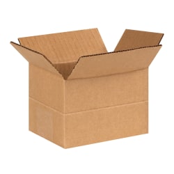 Partners Brand Multi-Depth Corrugated Cartons, 6" x 4" x 4-2", Pack Of 25
