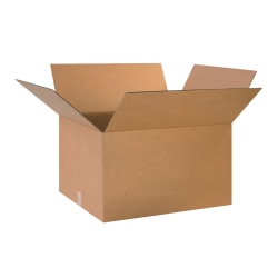Partners Brand Corrugated Boxes, 24" x 20" x 14", Kraft, Pack Of 10