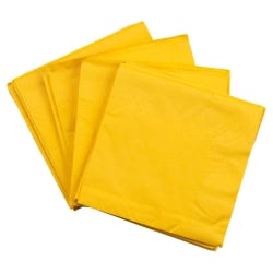 JAM PAPER Medium Lunch Napkins - 6 1/2 x 6 1/2 - Yellow - 40/Pack