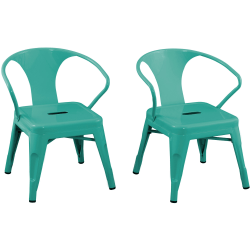 Ace Industrial Kid's Activity Chairs, Teal, Set Of 2 Chairs