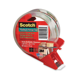 Scotch® Packaging Tape with Dispenser, Clear