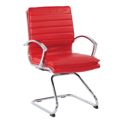 Office Star™ Guest Chair, Red/Chrome