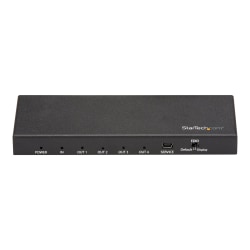 StarTech.com 4 Port HDMI Splitter - 4K 60Hz - 1x4 Way HDMI 2.0 Splitter - HDR - ST124HD202 - HDMI 2.0 splitter supports UHD resolutions up to 4K at 60Hz and HDR - 1x4 HDMI splitter 4K automatically passes EDID