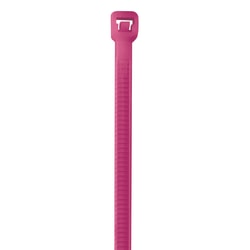 Partners Brand Color Cable Ties, 8", Fluorescent Pink, Case Of 1,000
