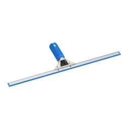 Gritt Commercial Window Squeegee With Quick Release And Rubber Grip, 18", Blue/Silver, Pack Of 2 Squeegees