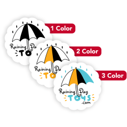 Custom 1, 2 Or 3 Color Printed Labels/Stickers, Scallop Shape, 1-5/8" x 1-5/8", Box Of 250