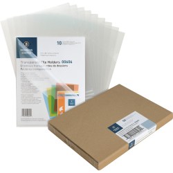 Business Source File Folder, Letter, Transparent - 00606BX