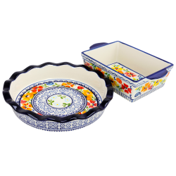 Gibson Luxembourg Pie Dish And Bakeware Set, Multicolor