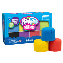 Educational Insights Playfoam Sand, 6 oz, Multicolor, Set Of 8 Packs