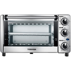 Toshiba 4-Slice Toaster Oven, Stainless Steel