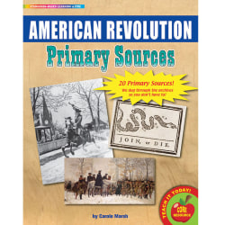 Gallopade Primary Sources, American Revolution, Grade 3 - 8, Pack Of 20 Primary Sources