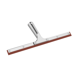 Gritt Commercial Window Squeegee With Double Natural Rubber Blade, 12", Orange/Silver