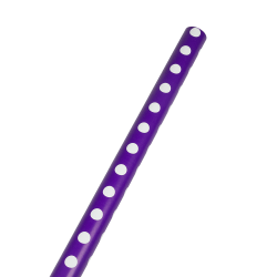 JAM Paper® Wrapping Paper, Polka Dot, 25 Sq Ft, Purple & White