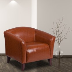 Flash Furniture HERCULES Imperial Series Reception Accent Chair, Cognac