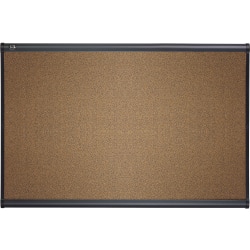 Quartet® Select Prestige™ Color Cork Bulletin Board, 36" x 48", Aluminum Frame With Graphite Finish